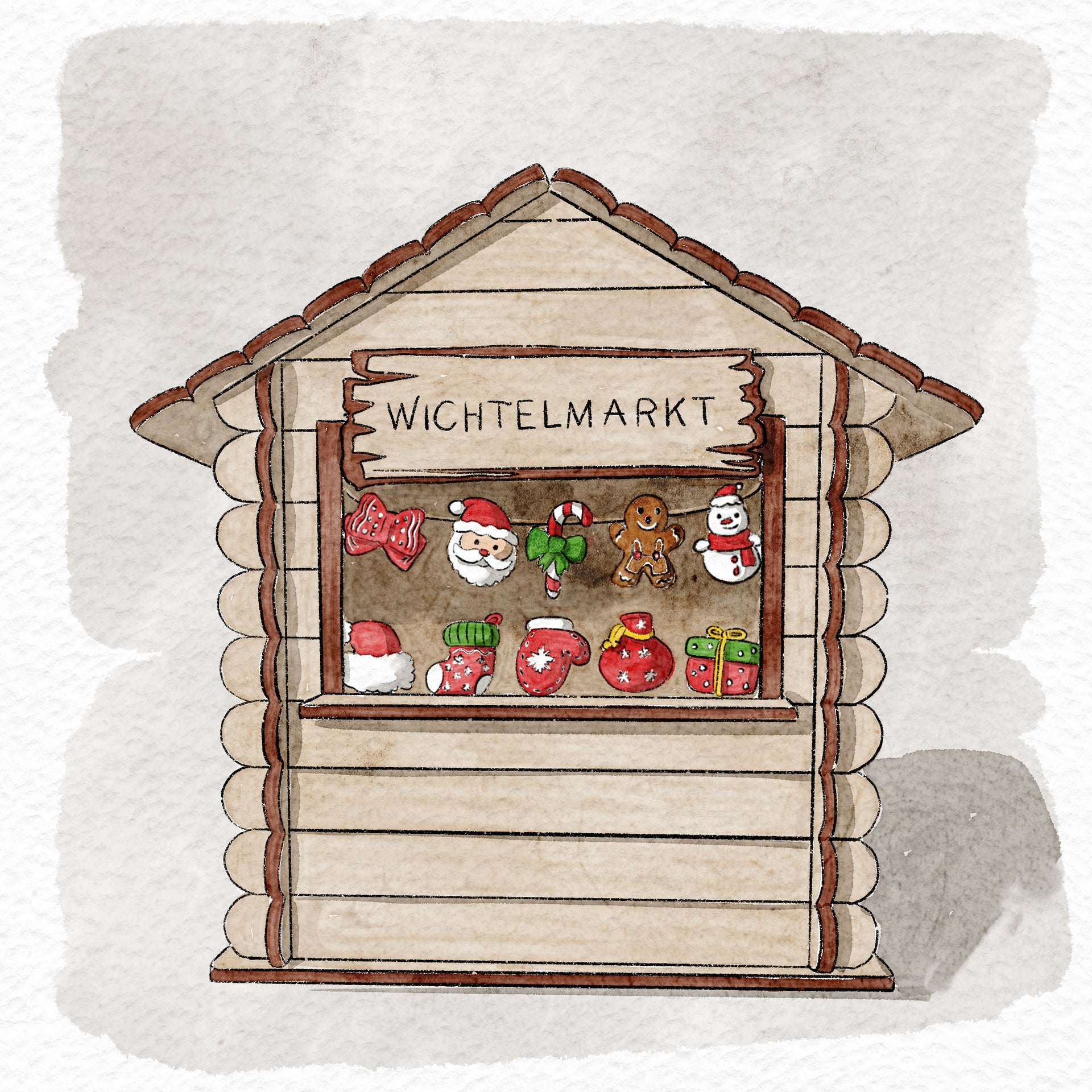 Wichtel Weihnachtsmarkt – Bastelset für deinen magischen Mini-Markt - wichtelfreund