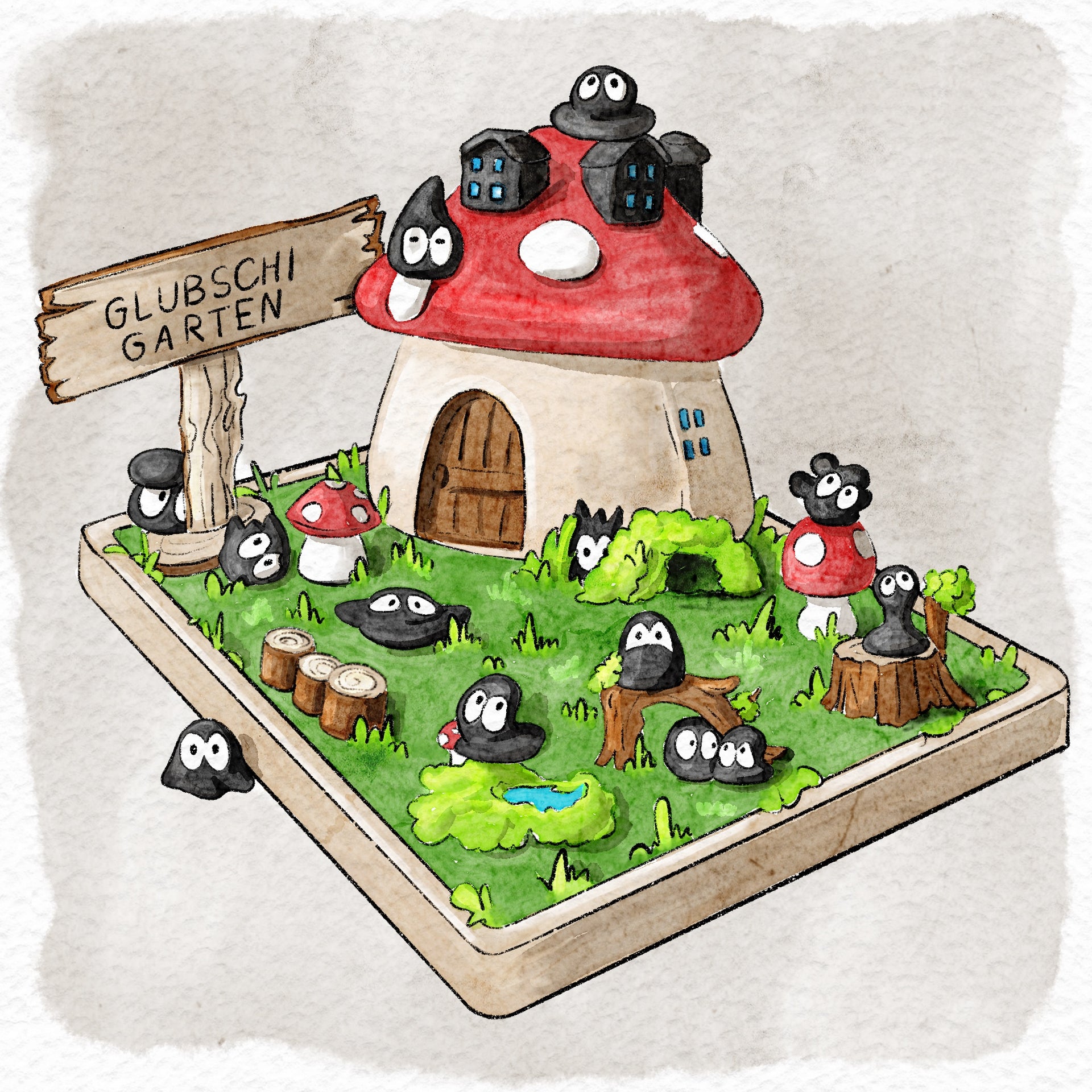 Glubschi Garten – freche Miniaturen für deine Wichteltür - wichtelfreund