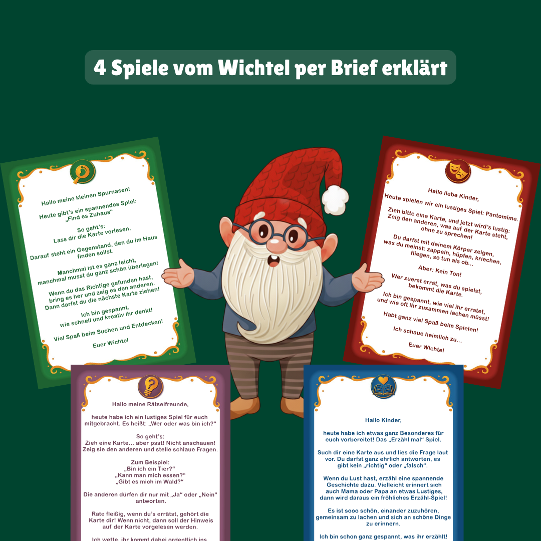 4 Kinder Kartenspiele in einer Box – Spiel & Spaß für die ganze Familie - wichtelfreund