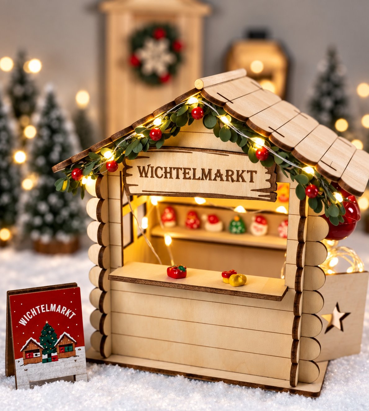 Wichtel Buchsbaum-Girlande - wichtelfreund