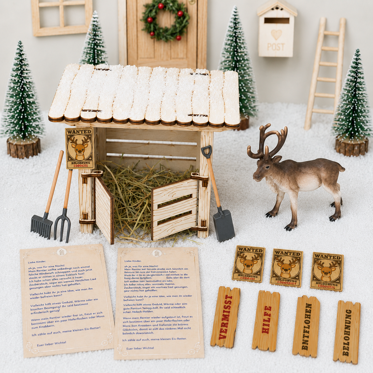 Wichtel's Best Friend - Reindeer Stable incl. Stable Bedding