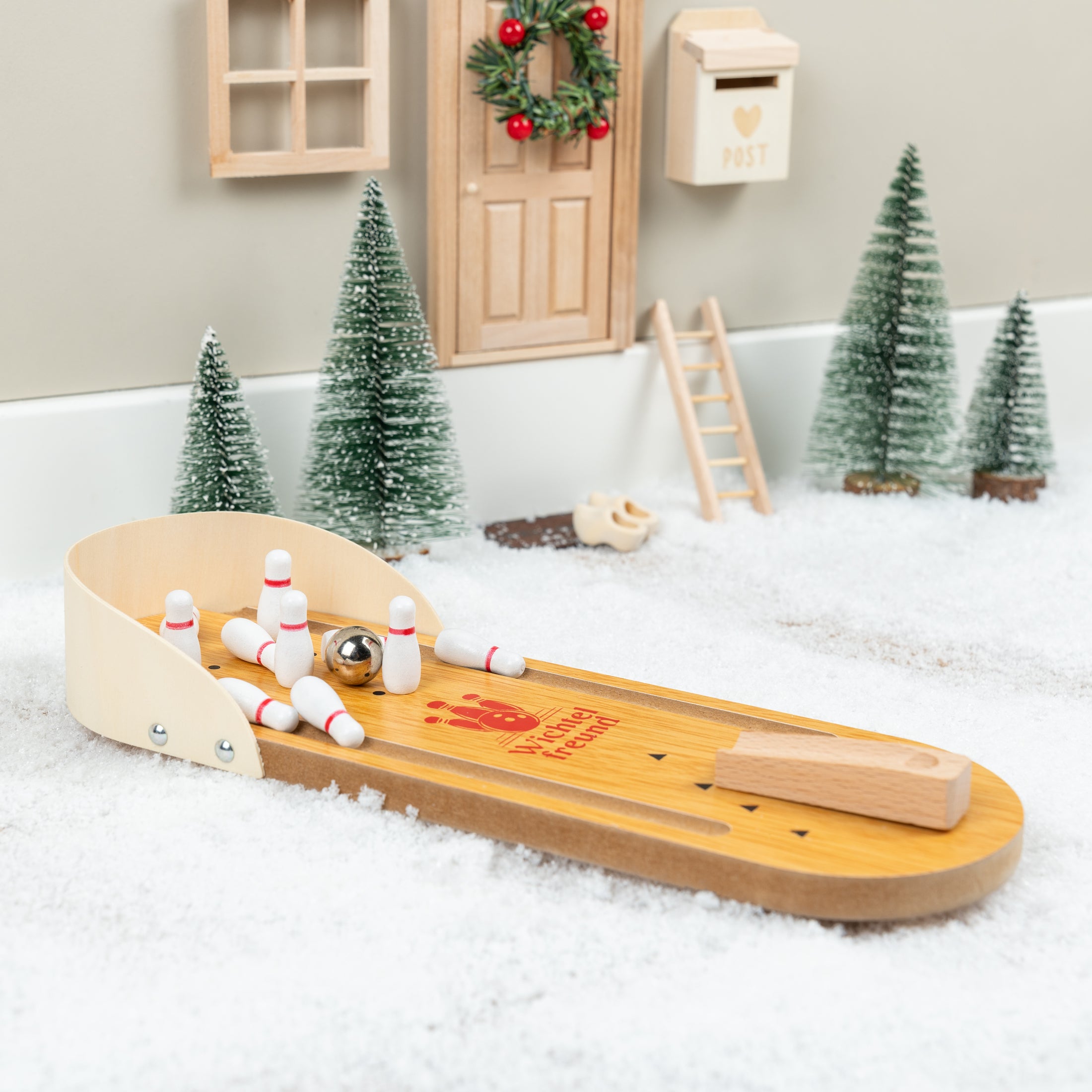 Bowling Abend - Miniatur Bowling Set für den Wichtel - wichtelfreund Wichtel Zubehör