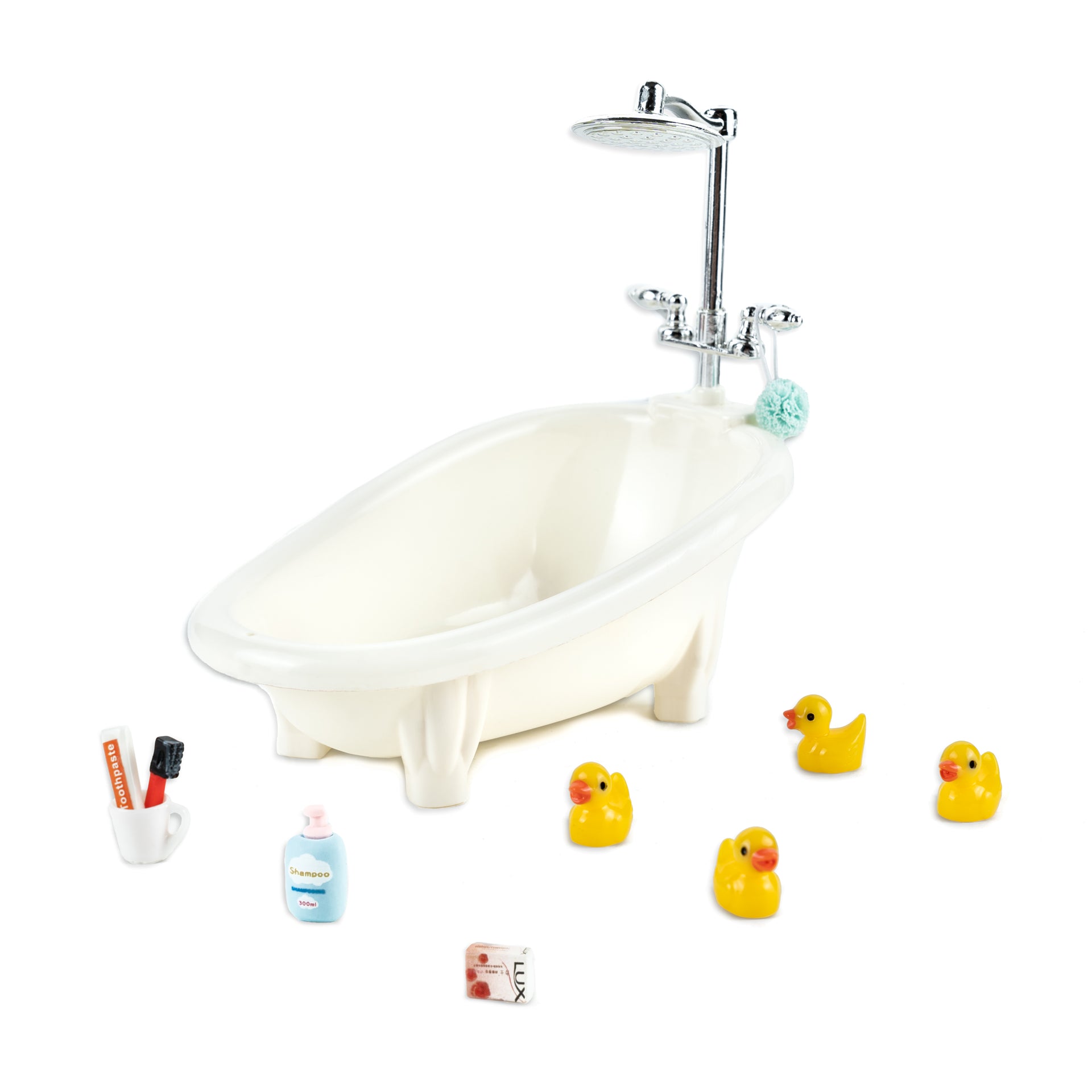 Wichteltür Badetag Zubehör Set - Badewanne mit Badespielzeug - wichtelfreund Wichtel Zubehör