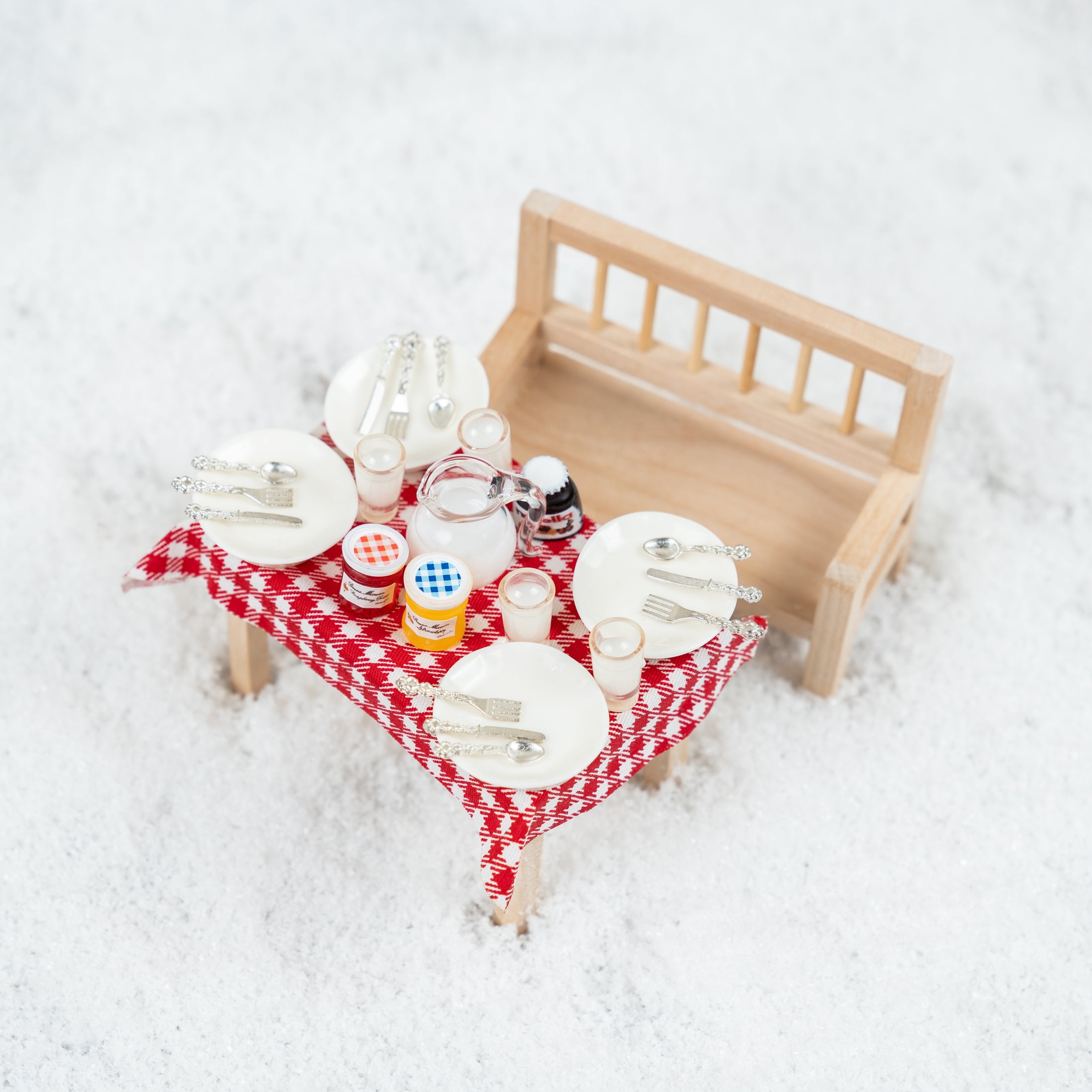 Wichtel Frühstück´s Geschirr Set inkl. Besteck & Co - wichtelfreund Wichtel Zubehör