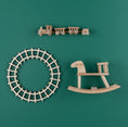Load image into Gallery viewer, Wichtel Holz Spielzeug: Eisenbahn & Schaukelpferd - wichtelfreund Wichtel Zubehör