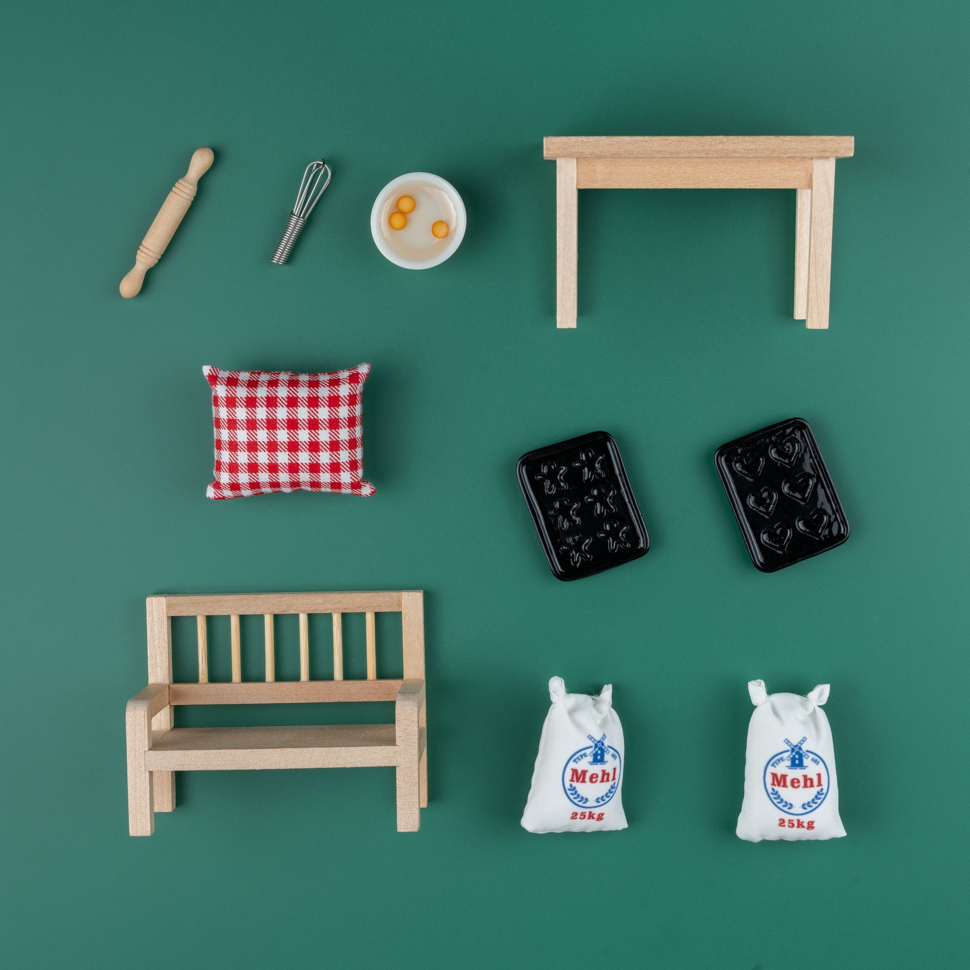 Wichteltür Backset mit Esstisch & Sitzbank - wichtelfreund