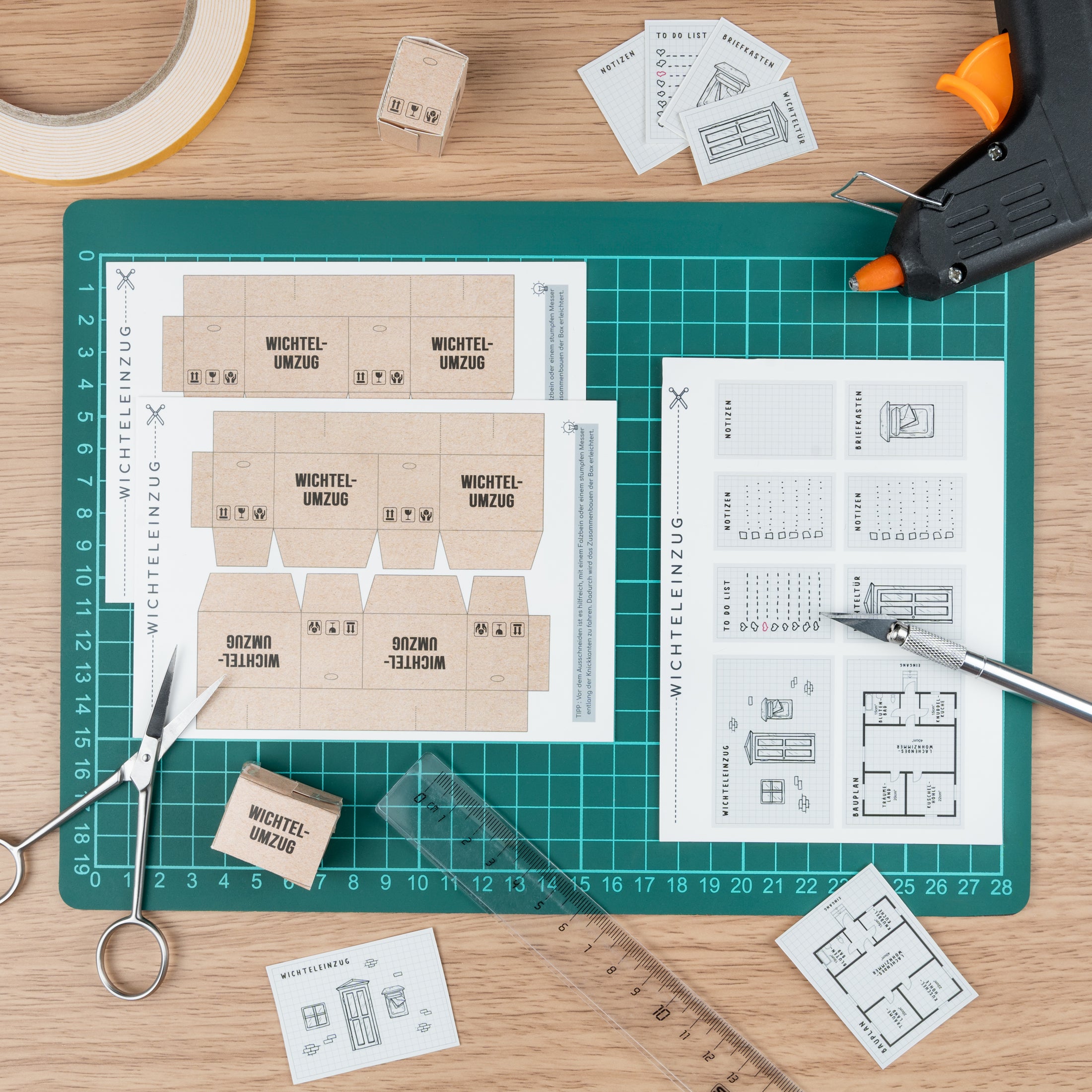 Wichtel Baustelle - Erweiterungspaket - Werkzeug & Pylonen - wichtelfreund
