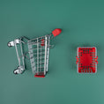Bild in Galerie-Betrachter laden, Kleine Markt-Begleiter - Einkaufswagen + Einkaufskorb - wichtelfreund