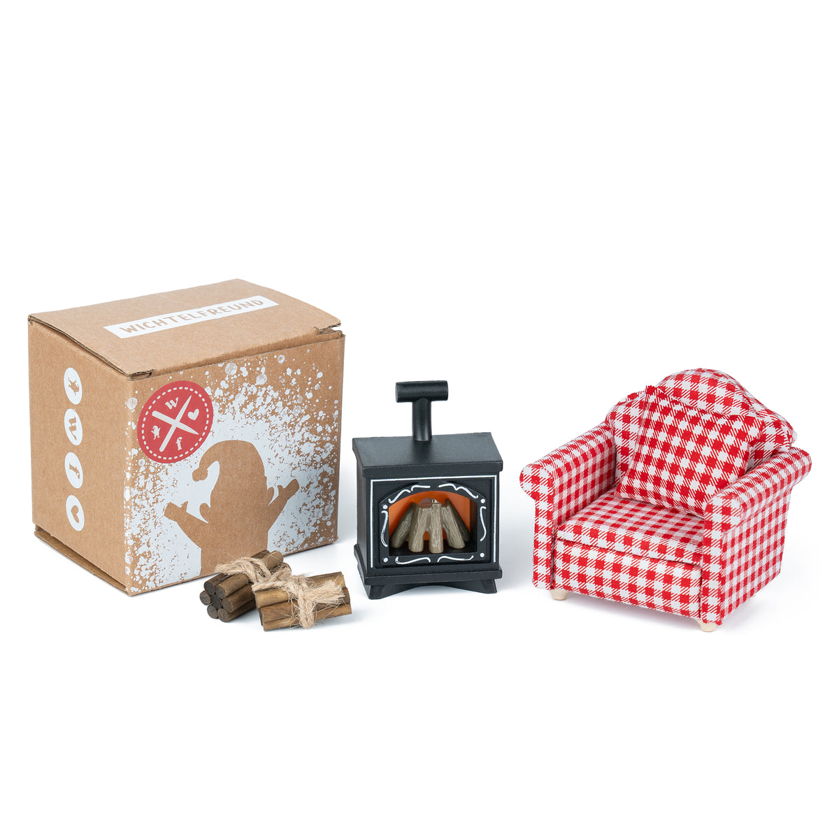 Wichtel Sessel & Kamin Deko | Wichtelfreund