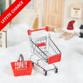 Bild in Galerie-Betrachter laden, Kleine Markt-Begleiter - Einkaufswagen + Einkaufskorb