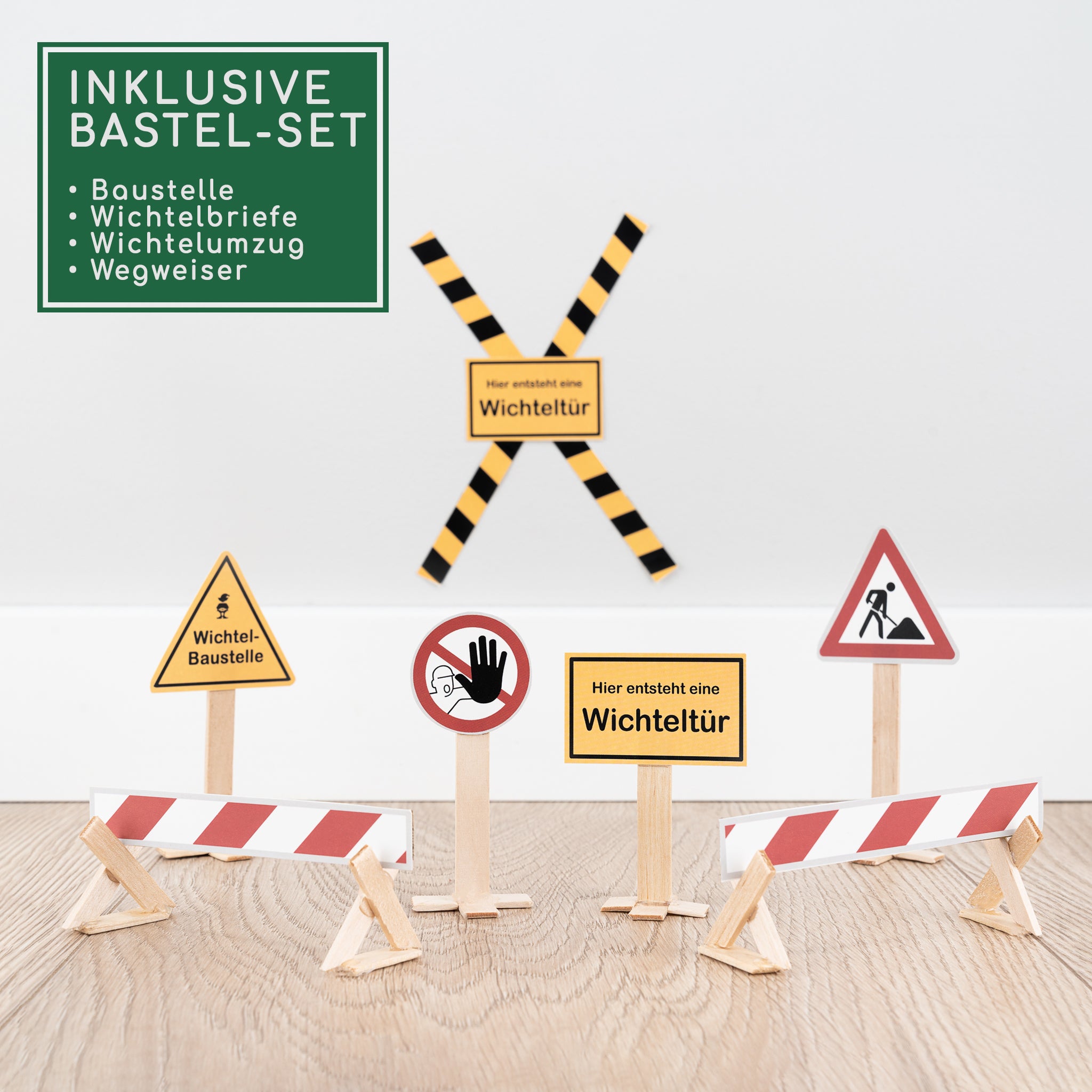 Wichteltür Set inkl. Zubehör & Baustellen DIY KIT - wichtelfreund