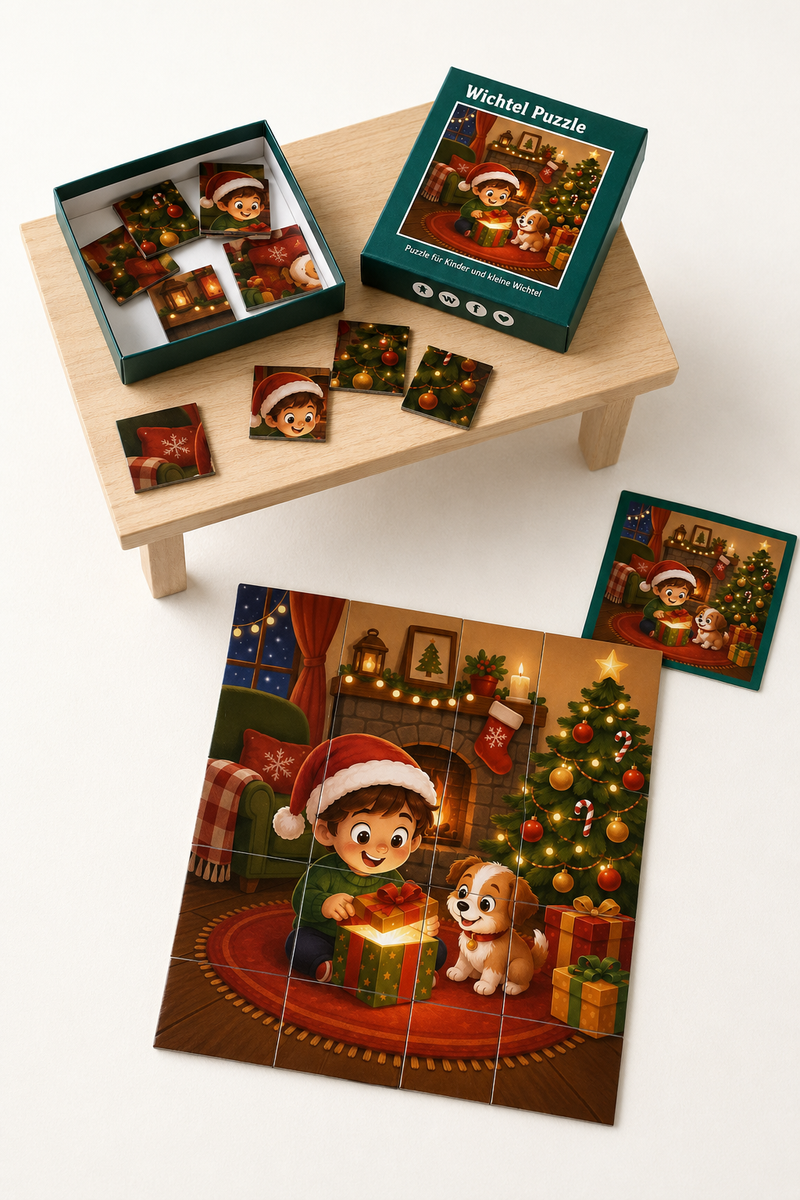 DIY Wichtel und Kinder Puzzle