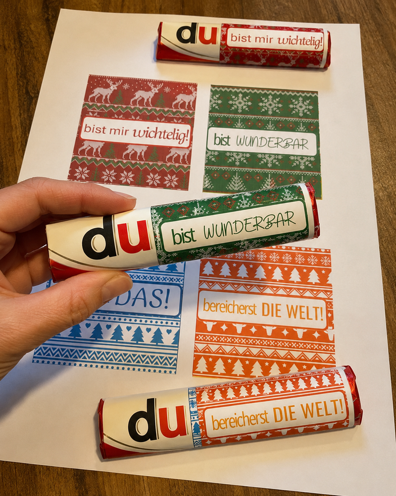 Duplo-Wichtelgrüße — süße Botschaften zum Ausdrucken
