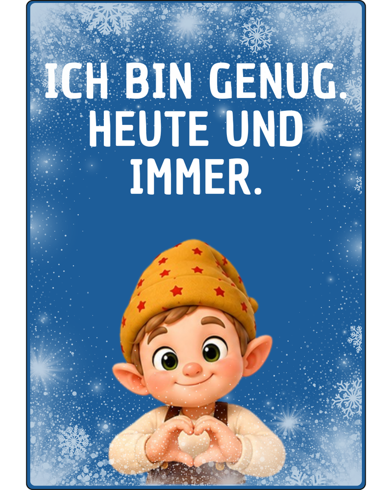 Wichtel-Affirmationskarten kostenlos zum Ausdrucken — Mut & Selbstliebe für Kinder