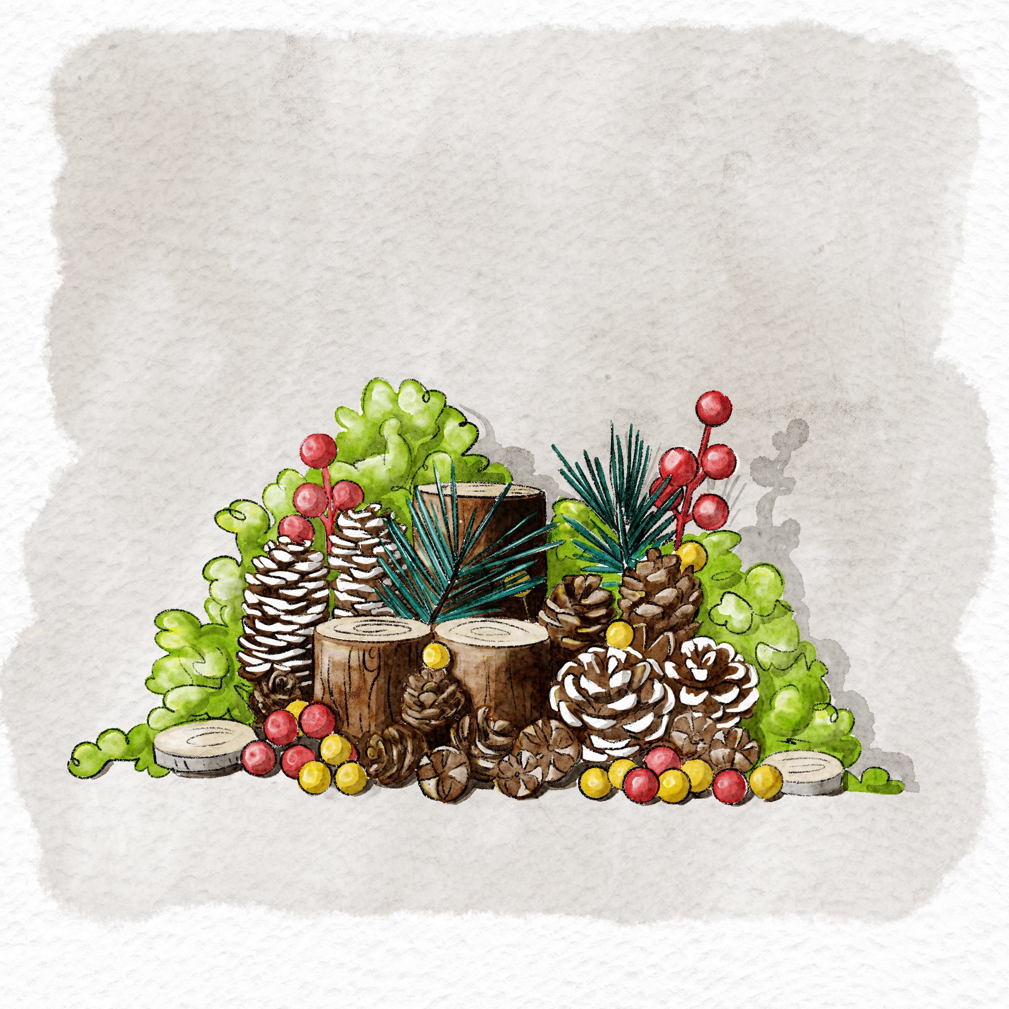 Wichteltür dekorieren - Deko Set aus Naturmaterialien - wichtelfreund