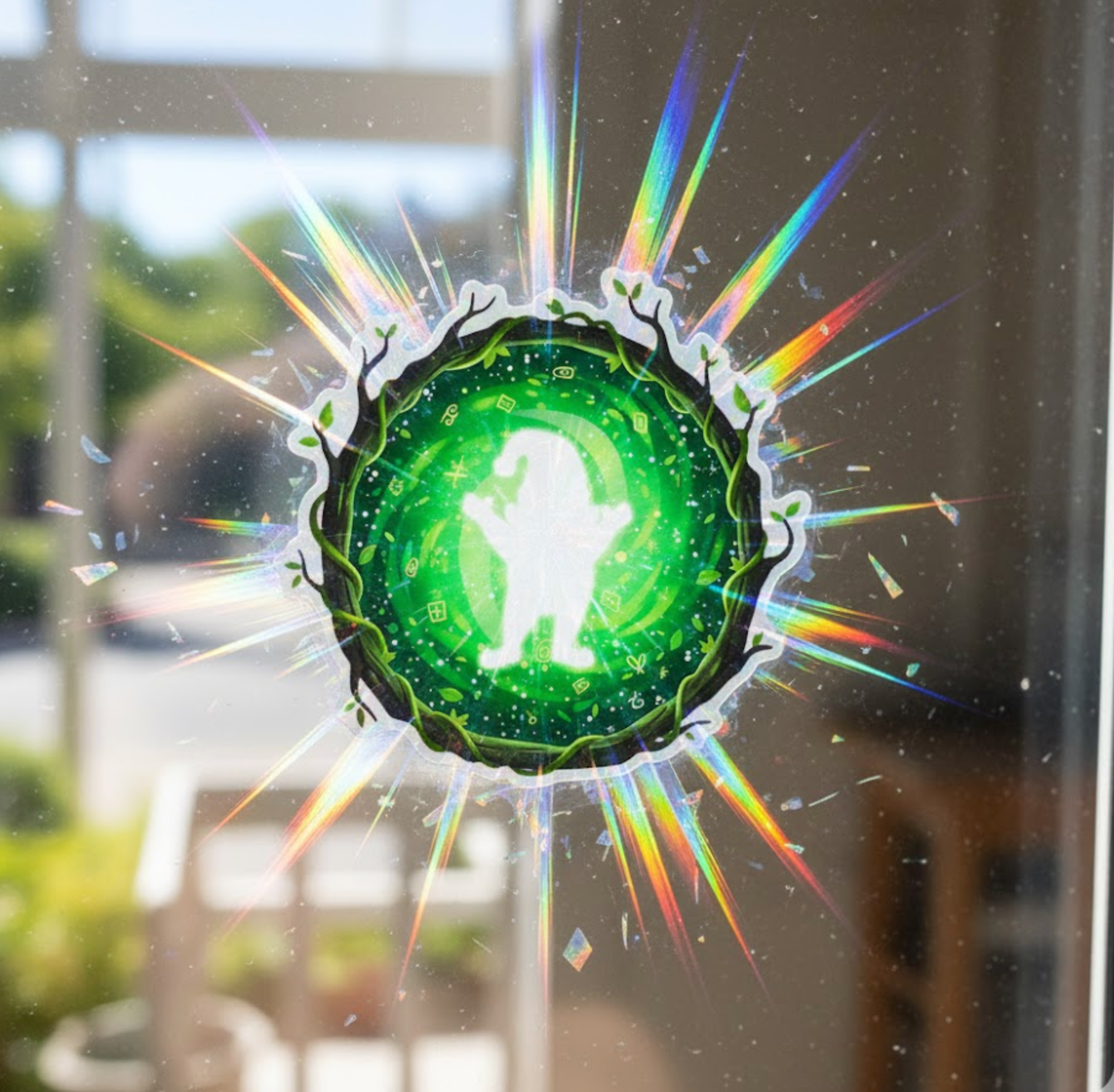 Wichtel Sprühschablonen + Holo Sticker