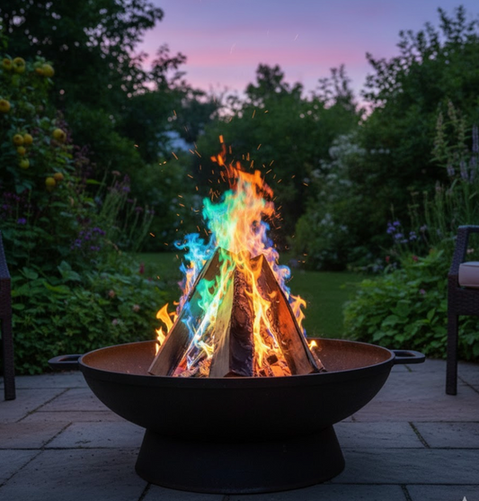 Magisches Regenbogen Farbpulver für eure Feuerstelle - wichtelfreund