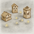 Bild in Galerie-Betrachter laden, Wichtel Lichthäuser-Set „Winterzauber“ - wichtelfreund
