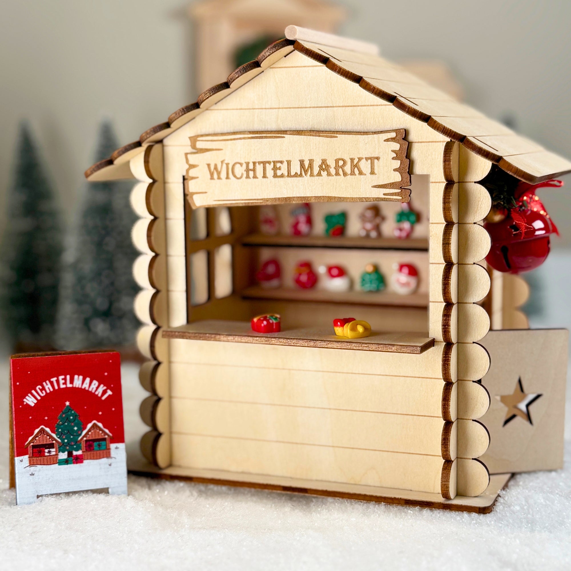 Wichtel Weihnachtsmarkt – Bastelset für deinen magischen Mini-Markt