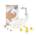 Load image into Gallery viewer, Wichteltür Badetag Zubehör Set - Badewanne mit Badespielzeug
