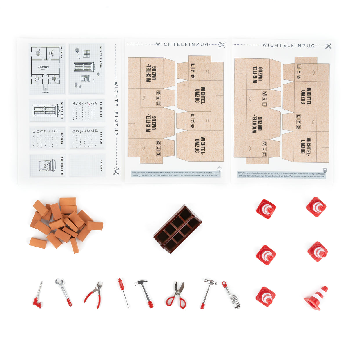 Wichtel Werkzeug und Pylonen Set | Wichtelfreund
