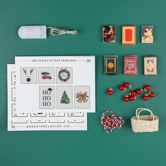 Wichteltür Weihnachtsdekoration - Baumkugeln + Lichterkette und DIY Kit - wichtelfreund Wichtel Zubehör