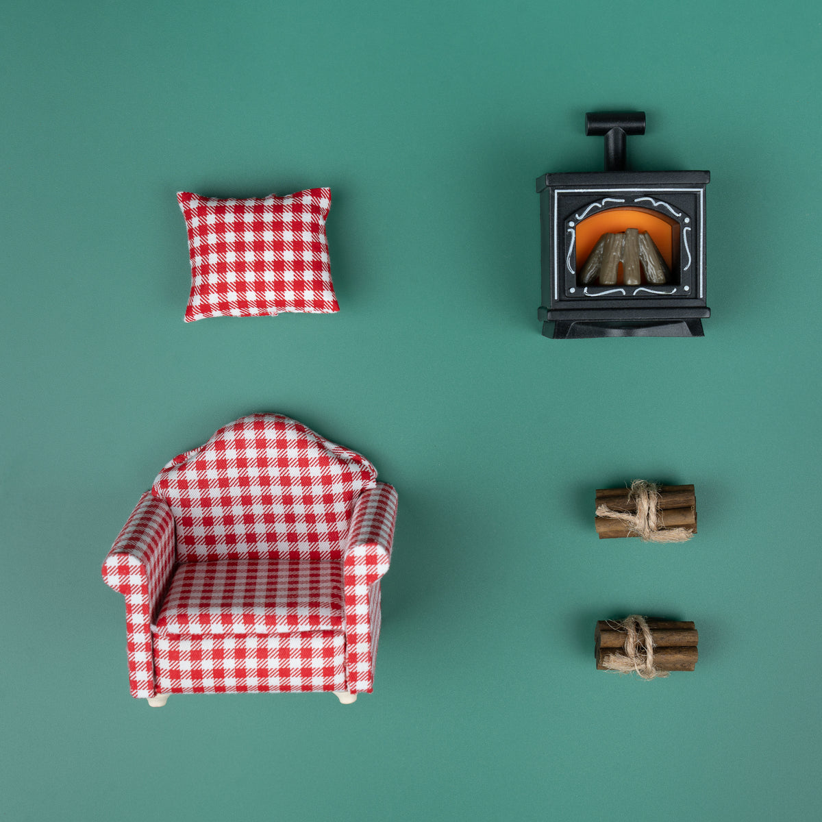 Wichtel Kaminlounge mit Sessel | Wichtelfreund
