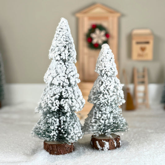 Wichtel Tannenbaum Zubehör – verschneite Wintertannen - wichtelfreund