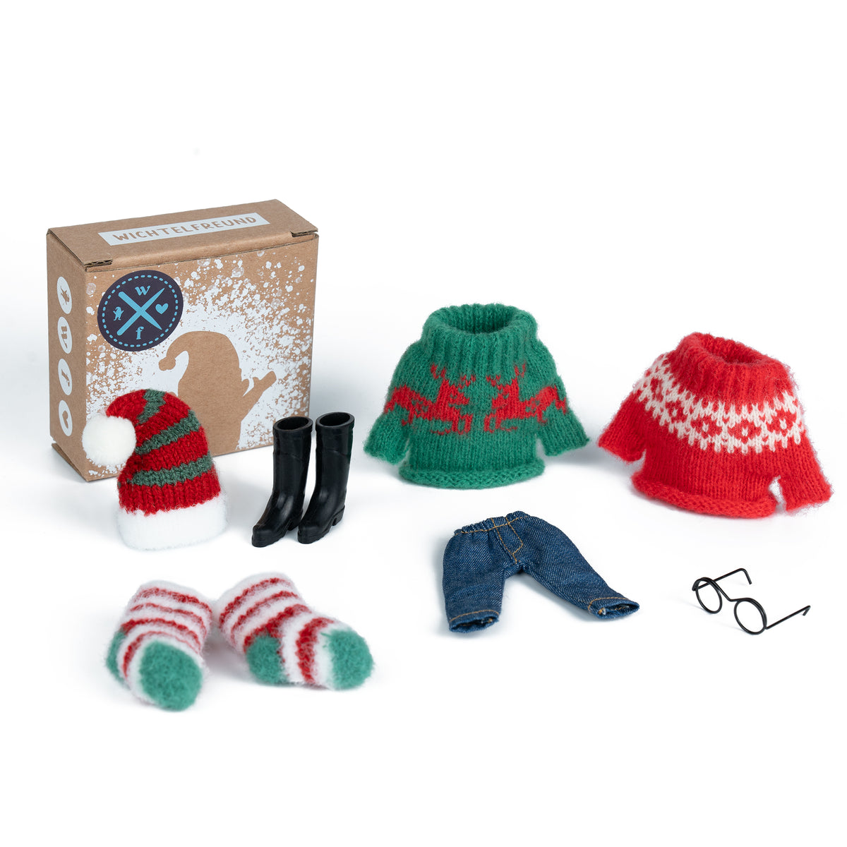Miniatur Wichtel Winteroutfit | Wichtelfreund