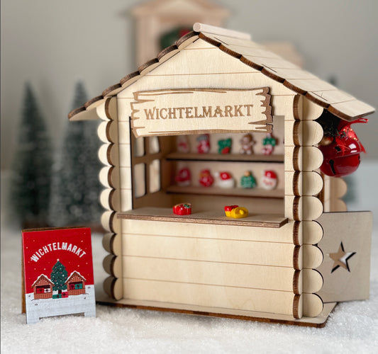 Wichtel Weihnachtsmarkt – Bastelset für deinen magischen Mini-Markt - wichtelfreund