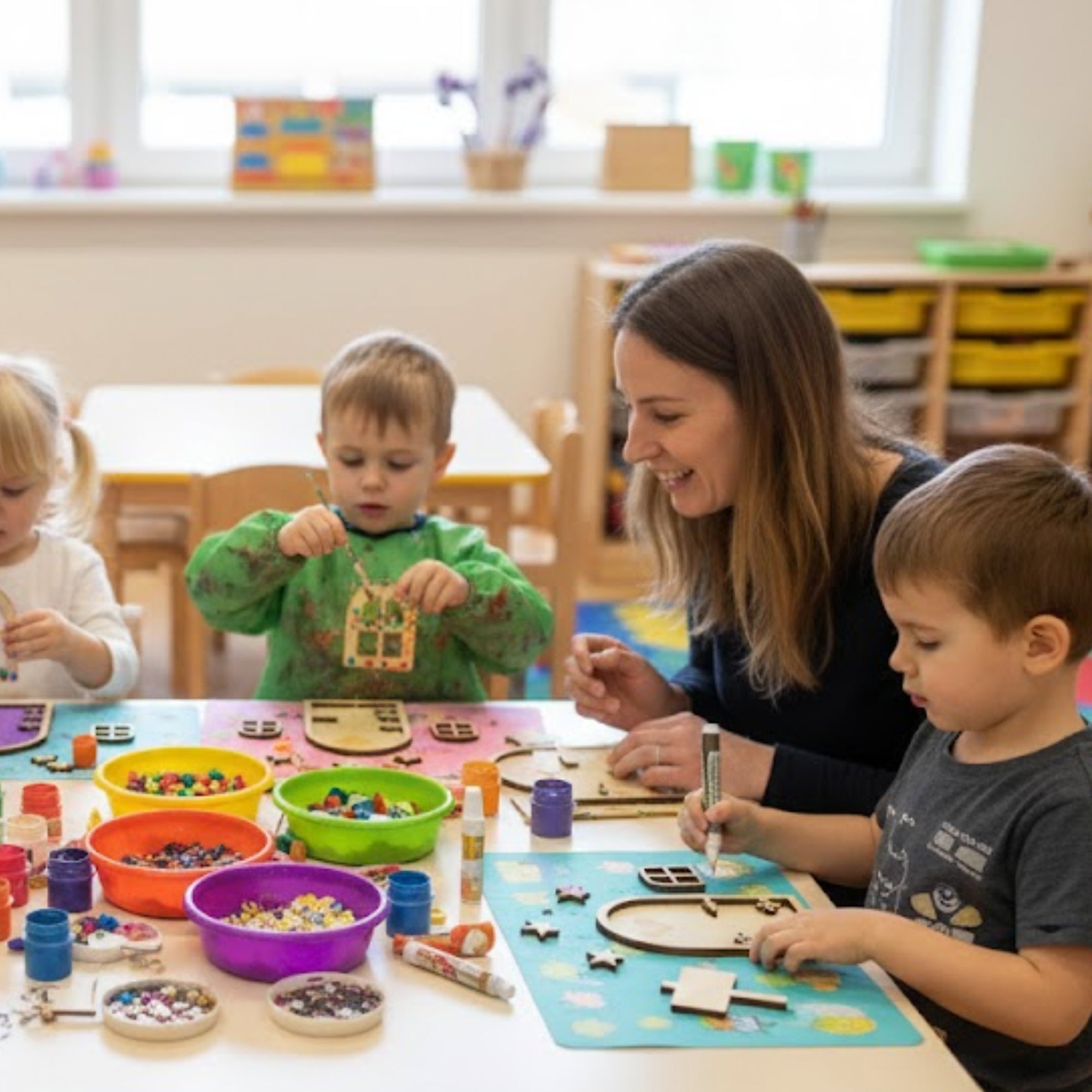 Gnome Door Craft Set including Sleigh &amp; Mailbox 