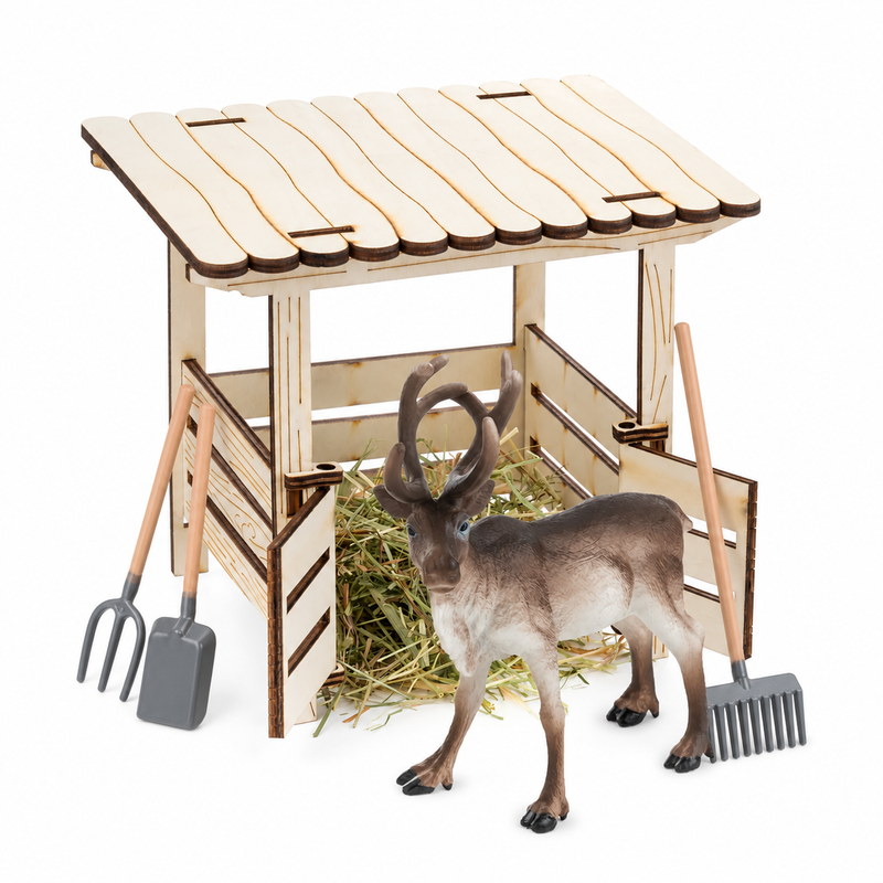 Wichtel's Best Friend - Reindeer Stable incl. Stable Bedding 