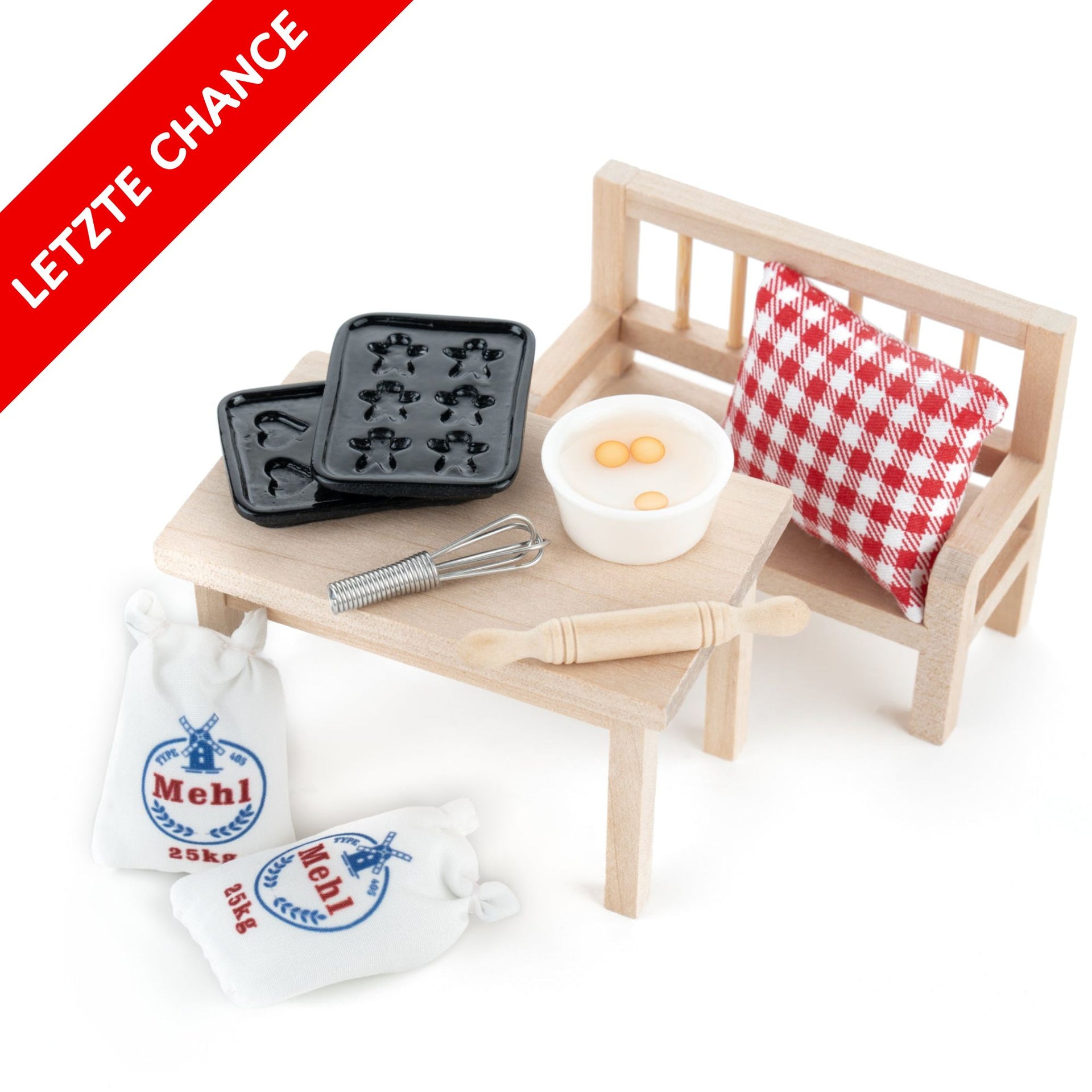Wichteltür baking set with dining table &amp; bench 