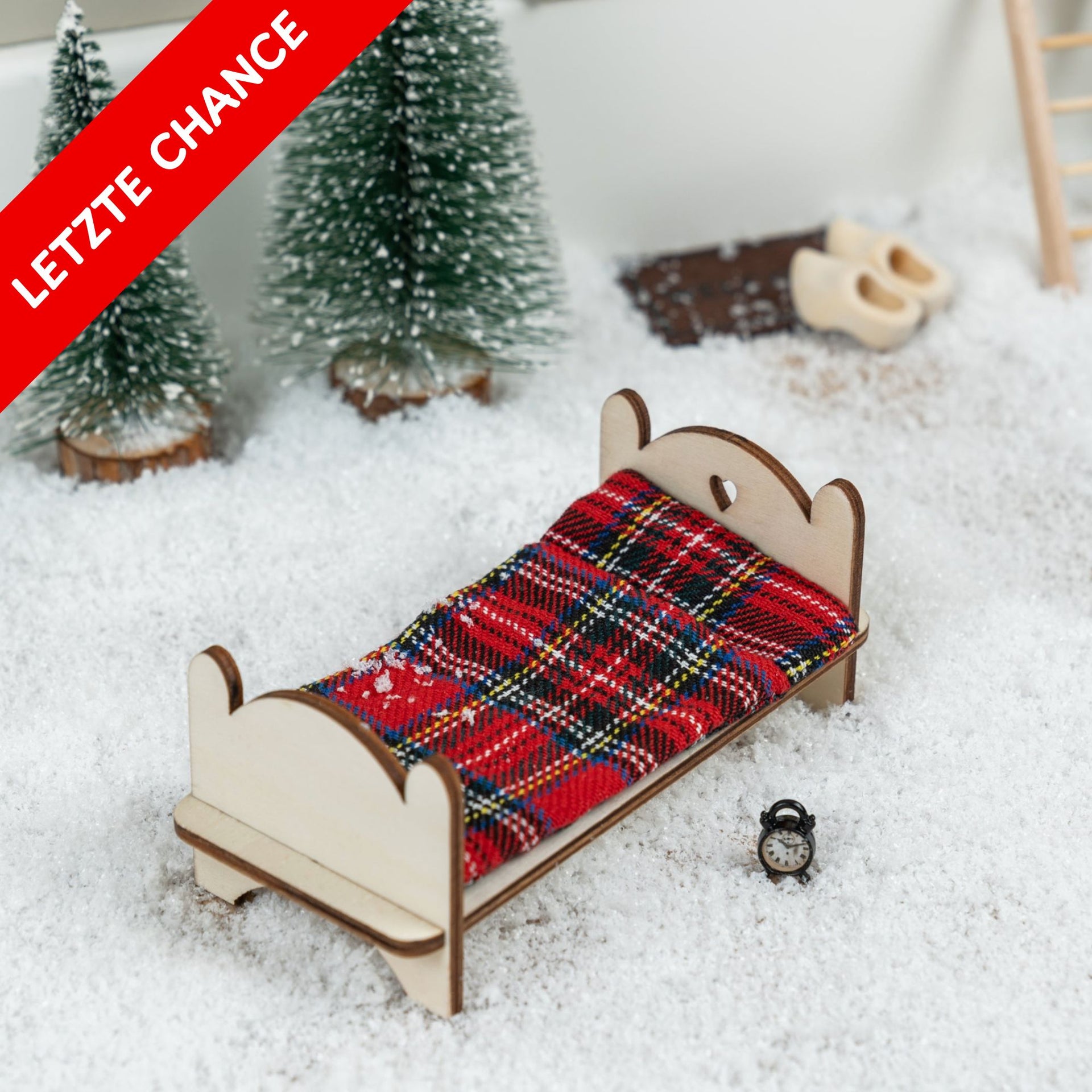 Wichtel Sleep Set - Bed with Sleeping Bag &amp; Alarm Clock 