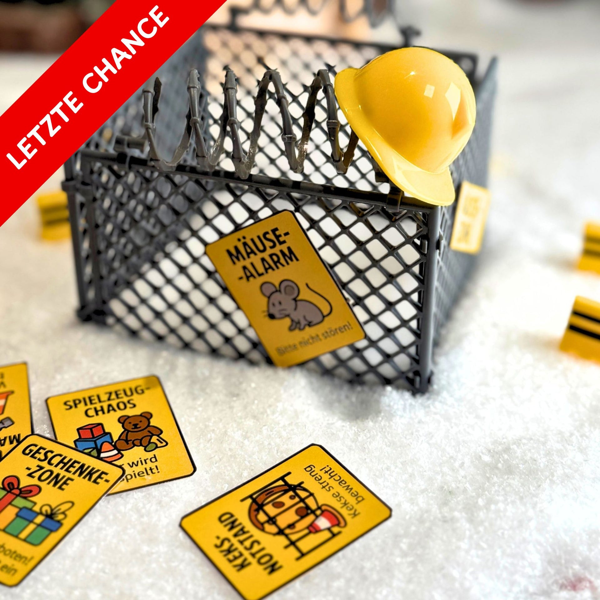 Baustellen-Zubehör für Wichtel – Absperrung für Streiche & Umbauarbeiten