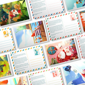 12 elf postcards – adventures on the road so that your little ones always carry him in their hearts 